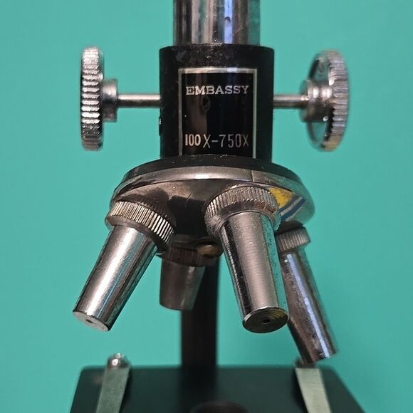 Vintage Gem Microscope MCM W/ Manual Embassy 100X-750X Scientific - Picture 7 of 15